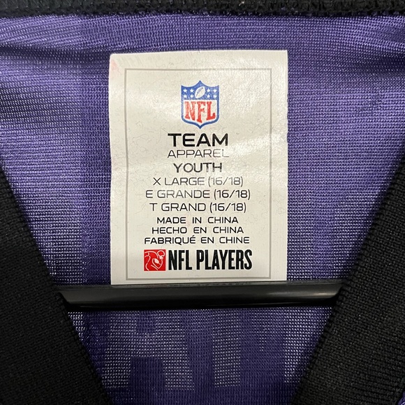 Baltimore Ravens Thomas Jersey (Fits like Womens SM) - Picture 3 of 3